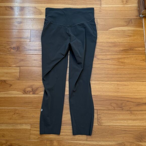 Women Lululemon Base Pace High-Rise Crop 23"Leggings in Graphite Grey Size 6 - Picture 4 of 9
